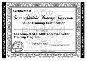 TABC Certificate 